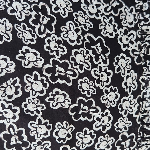 Dorothee Schumacher Floral Transparancies Black White Tiered Maxi Skirt New 2 - Picture 5 of 10